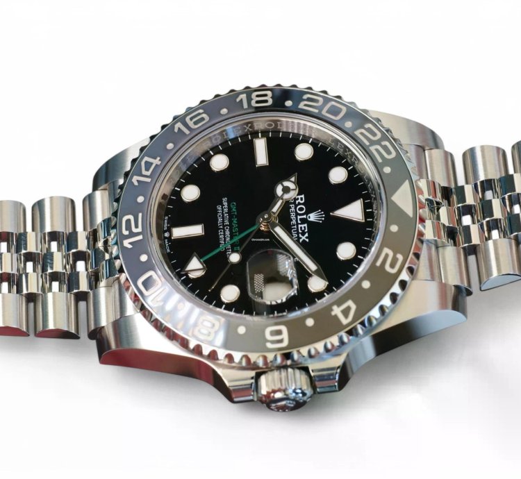Rolex Gmt-master Ii Bruce Wayne 126710grnr Grey Bezel