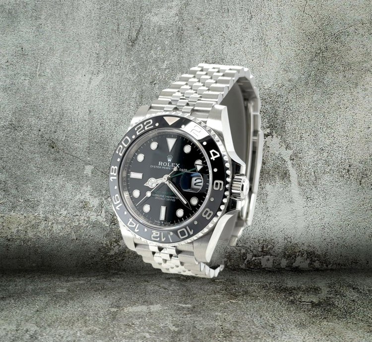 Rolex Gmt-master Ii Bruce Wayne 126710grnr Jubilee Grey Black