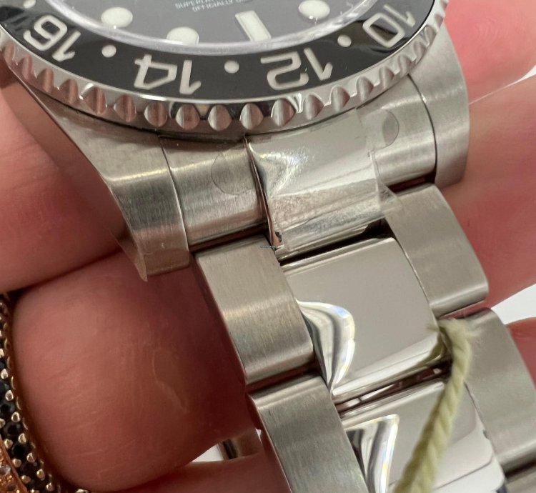 Rolex Gmt-master Ii Ceramica Black New Nos Nuovo Italia Pellicole Full Set Rectangular Dial