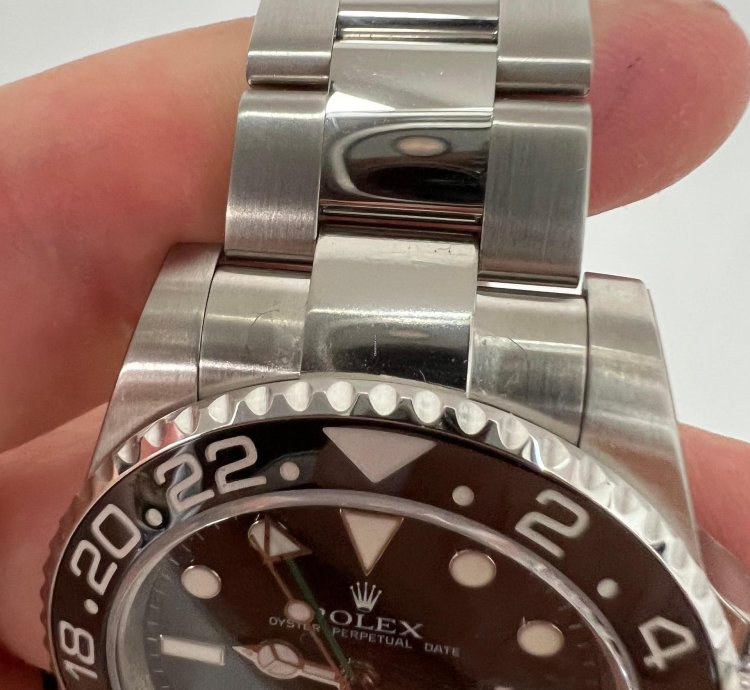 Rolex Gmt-master Ii Ceramica Black New Nos Nuovo Italia Pellicole Full Set Rectangular Dial