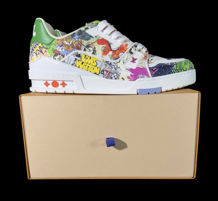 Lv Trainer Comic Motifs Multicolor ss23 By Virgil Abloh