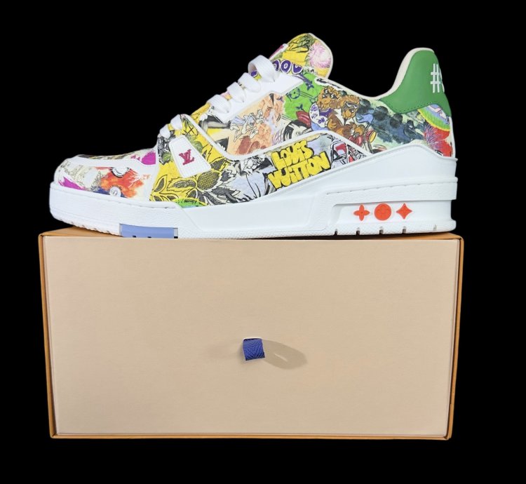 Lv Trainer Comic Motifs Multicolor ss23 By Virgil Abloh