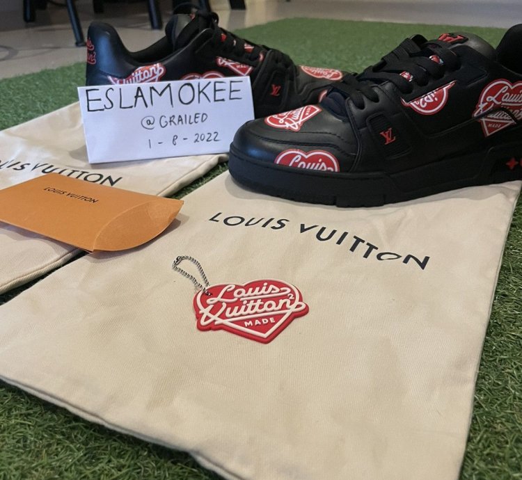 Lv Trainer Ft Nigo Black Red Hearts