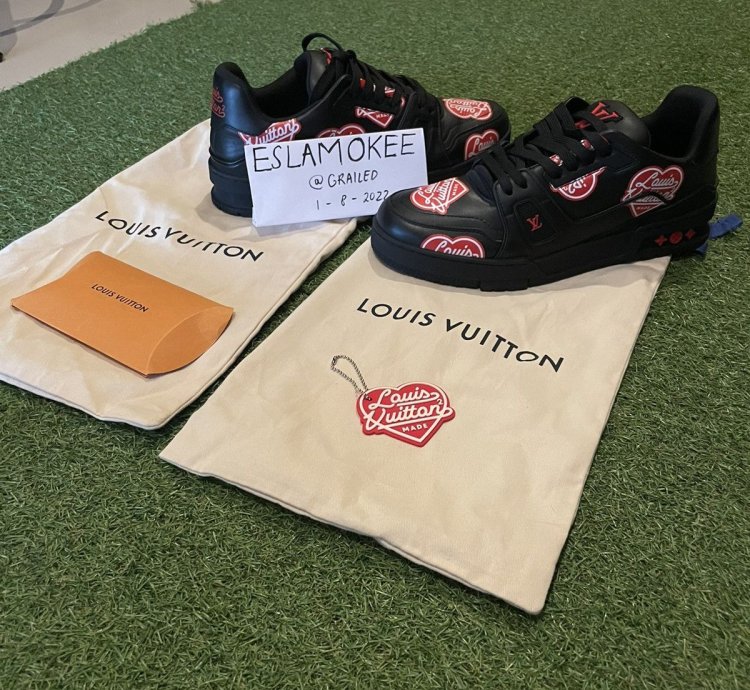 Lv Trainer Ft Nigo Black Red Hearts
