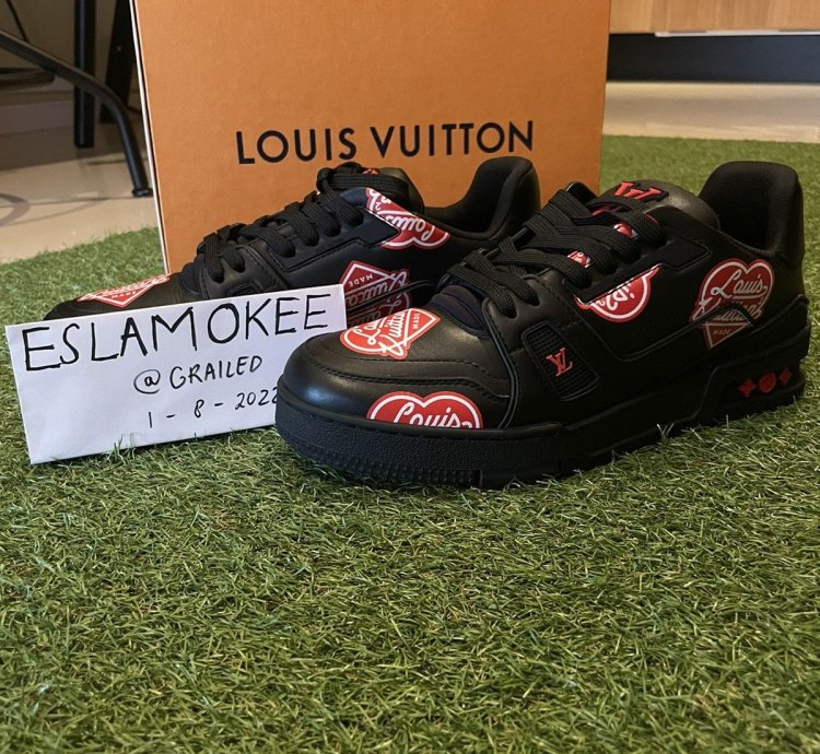 Lv Trainer Ft Nigo Black Red Hearts