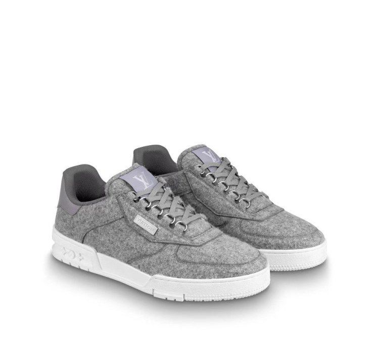 Lv Trainer Gris Wooly Fabric - Fw 19 Men Show