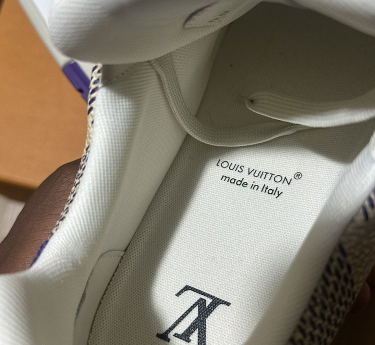 Lv Trainer Leather Sneakers Monogram Purple