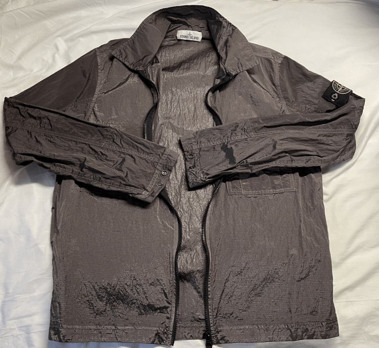 last Drop Stone Island Nylon Metal Shirt Jacket lavender