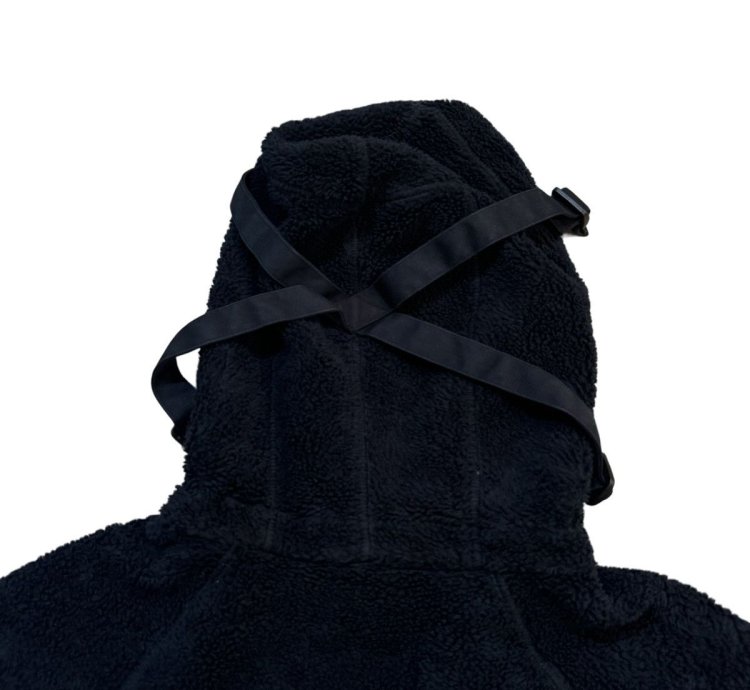 1000 Stone Island Fleece Cotton Pile Hooded Sherpa Jacket