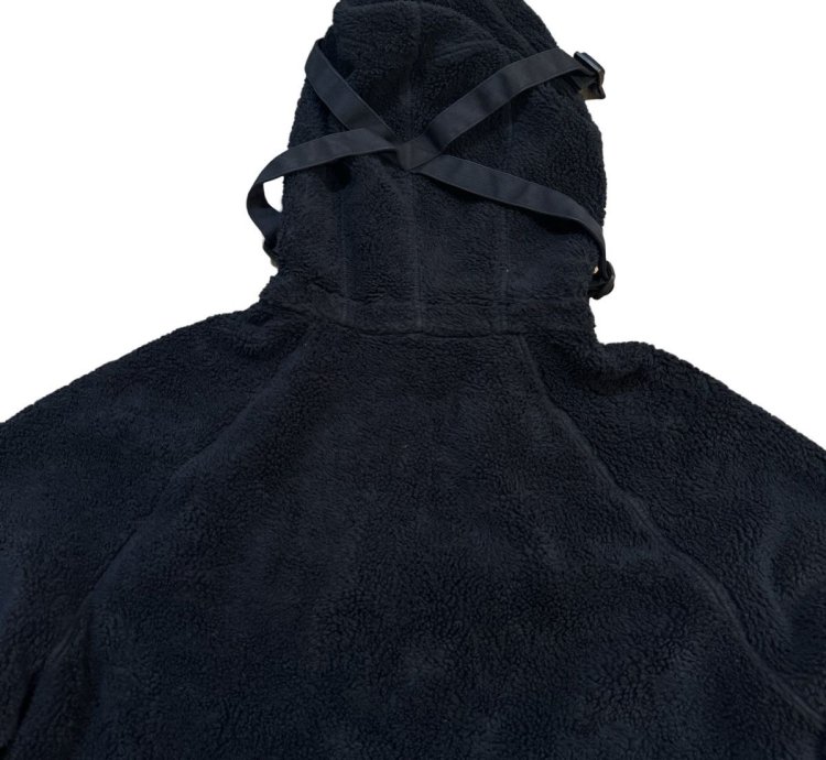 1000 Stone Island Fleece Cotton Pile Hooded Sherpa Jacket