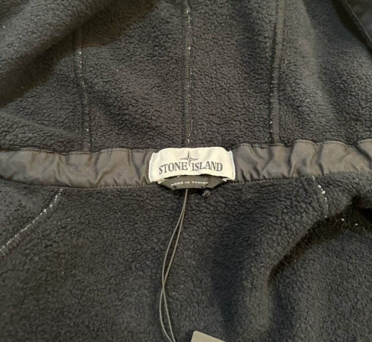 1000 Stone Island Fleece Cotton Pile Hooded Sherpa Jacket