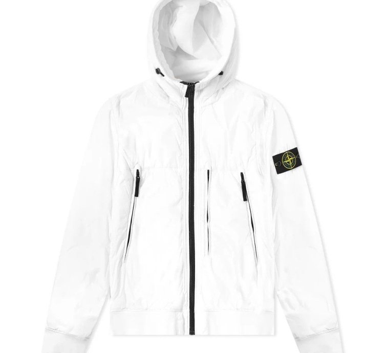 1000 Stone Island Garment Dyed Crinkle Reps Piping Jacket