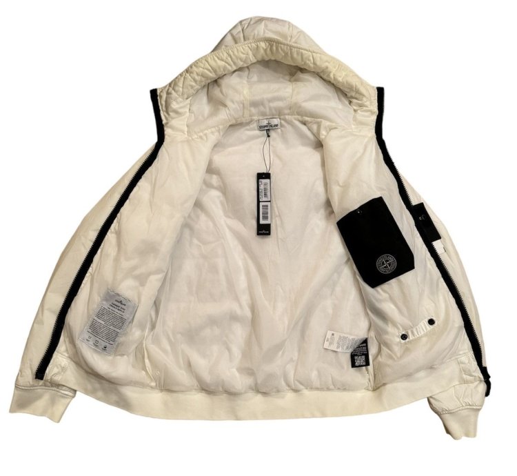 1000 Stone Island Garment Dyed Crinkle Reps Piping Jacket