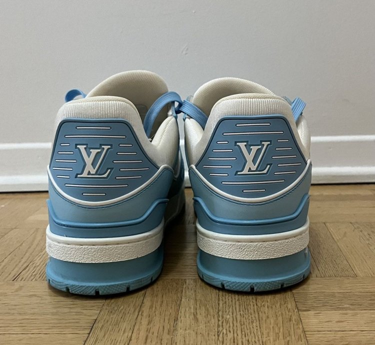 Lv Trainer Sneaker Baby Blue Size 7