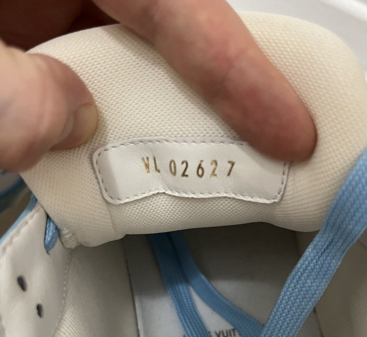 Lv Trainer Sneaker Baby Blue Size 7