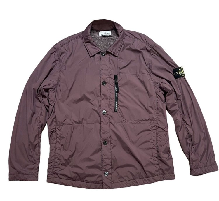 1000 Stone Island Skin Touch Nylon Tc Button Up Jacket