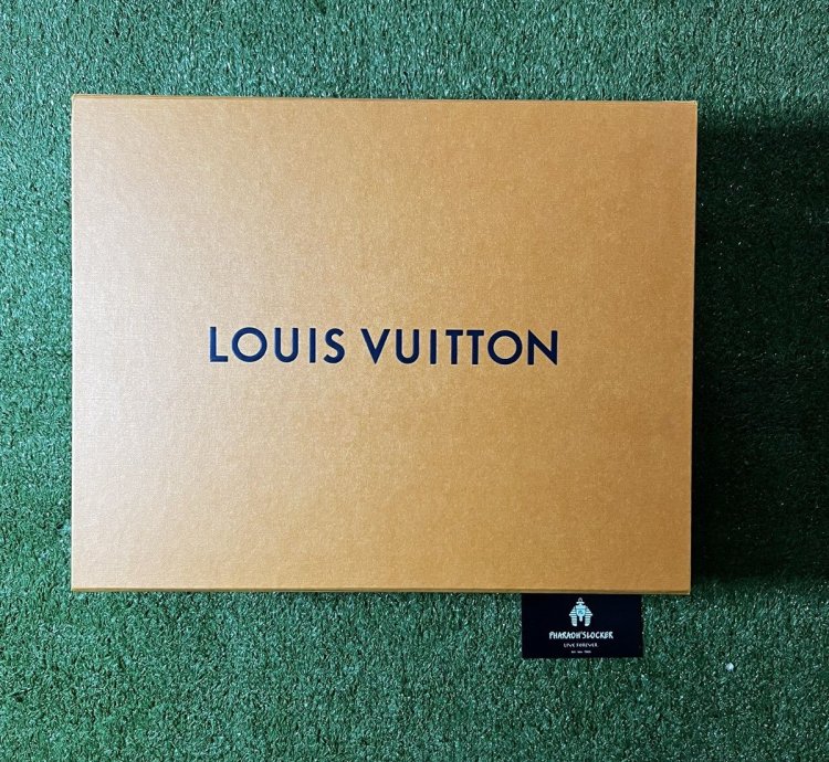 Lv Trainer Sneaker Monogram Denim White Blue