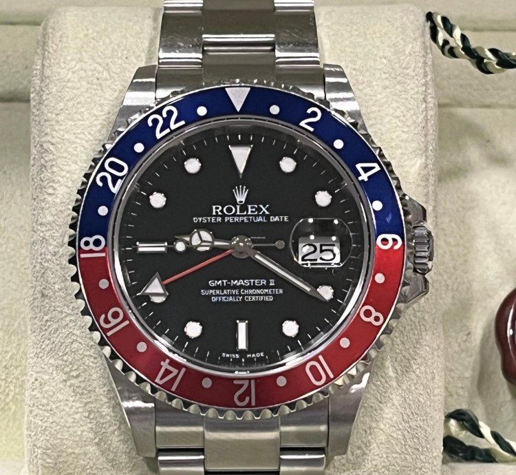 Rolex Gmt-master Ii Ii-2007-new95 -no Holles-whith Stickers-full Set