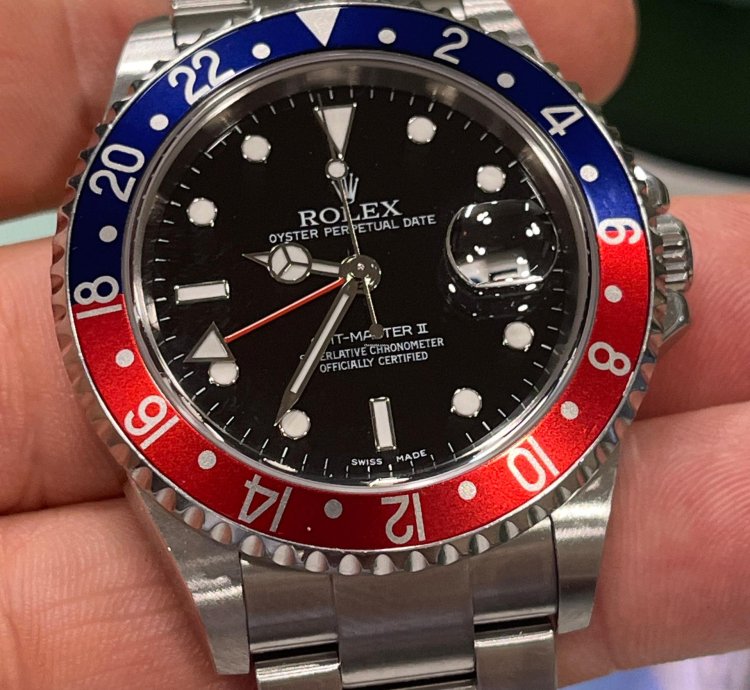 Rolex Gmt-master Ii Ii-2007-new95 -no Holles-whith Stickers-full Set