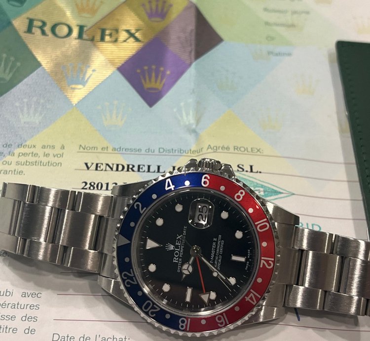 Rolex Gmt-master Ii Ii-2007-new95 -no Holles-whith Stickers-full Set