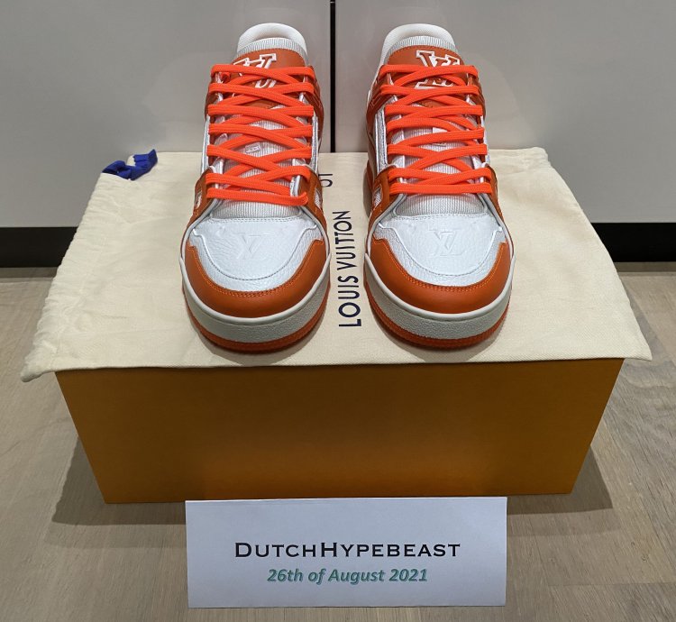 Lv Trainer Sneakers By Virgil Abloh - Uk6 Us7 Eu40 5
