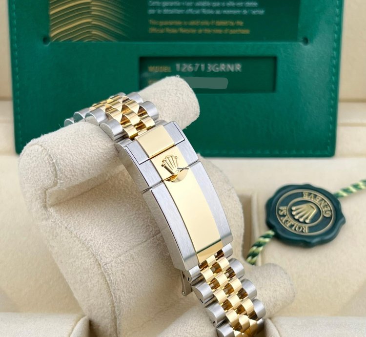 Rolex Gmt-master Ii In Stock 2024 Gmt-master Ii Black Dial 126713grnr 18k Two Tone Yg Jubilee Bracelet