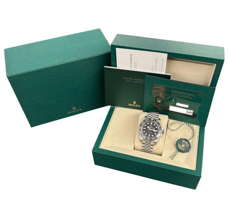 Rolex Gmt-master Ii Jubilee 126710 Grnr Bruce Wayne Mai Indossato New 02 2025 Italia Full Set