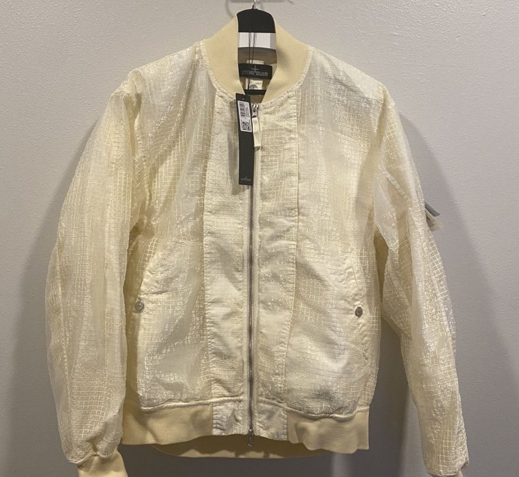 40713 Bomber Jacket Distorted Ripstop Organza-tc