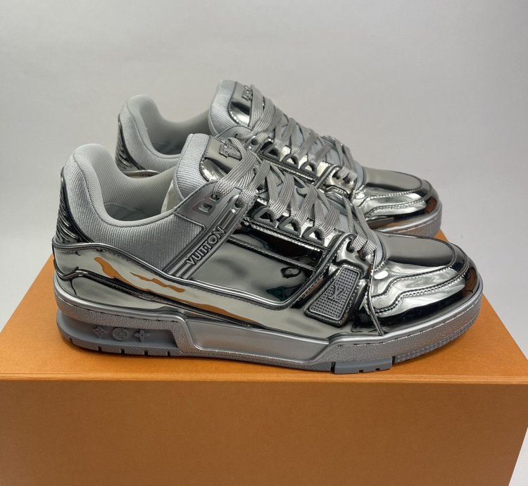 Metallic Silver Sneakers