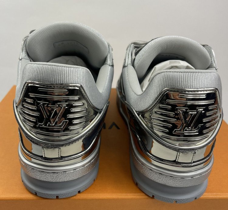 Metallic Silver Sneakers