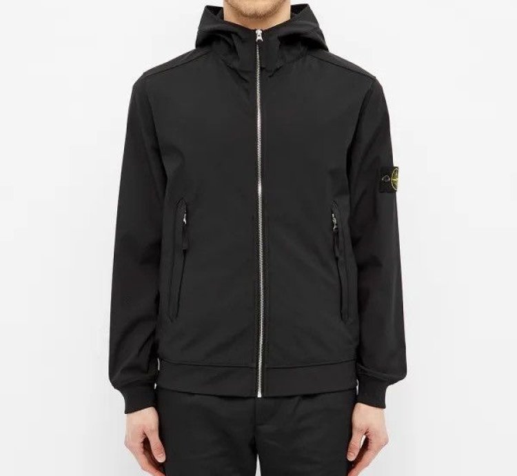 40927 Stone Island Lightweight Soft Shell- Hooded Jacket