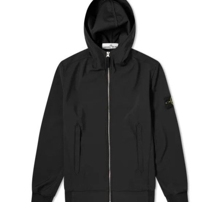 40927 Stone Island Lightweight Soft Shell- Hooded Jacket