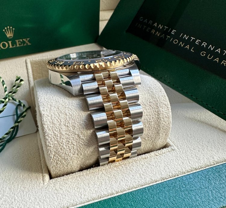 Rolex Gmt-master Ii New 2023 Jubilee Bracelet Two Tone Yellow Gold Black Gray Ceramic Bezel 40mm