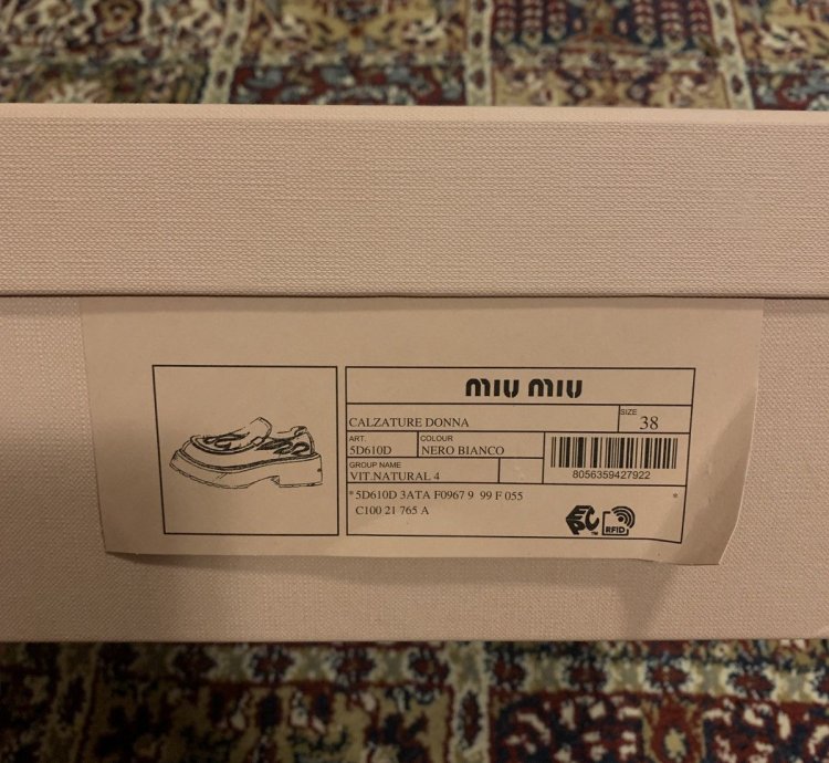 Miu Miu Flame Leather Loafers