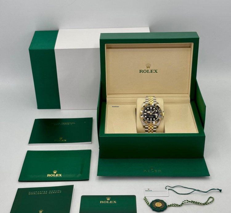 Rolex Gmt-master Ii New 2025 Gmt-master Ii 40mm 126713grnr Two-tone Jubilee Black Dial