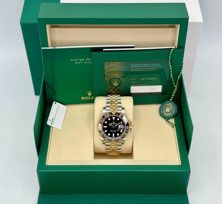 Rolex Gmt-master Ii New 2025 Gmt-master Ii 40mm 126713grnr Two-tone Jubilee Black Dial