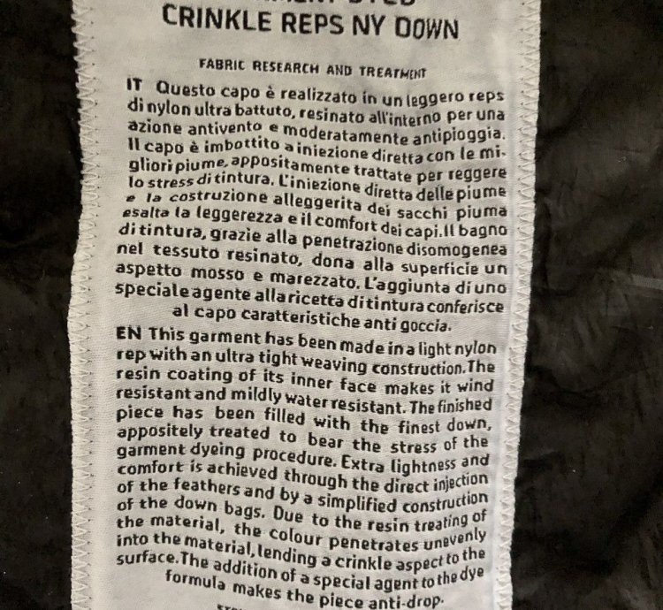 731540723 Stone Island Garment Dyed Crinkle Reps Down Jacket