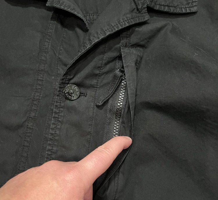 750 Stone Island Canvas 3 Pocket Tela Smerigliata Jacket