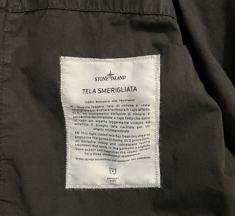 750 Stone Island Canvas 3 Pocket Tela Smerigliata Jacket