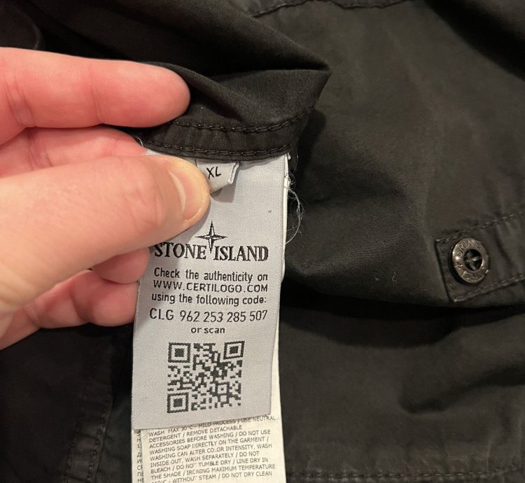 750 Stone Island Canvas 3 Pocket Tela Smerigliata Jacket
