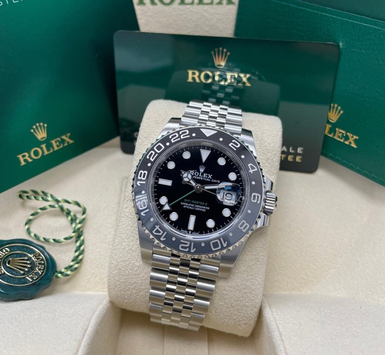 Rolex Gmt-master Ii New Gmt-master Ii 126710grnr Black Bruce Wayne Stainless Steel Jubilee Bracelet 2024