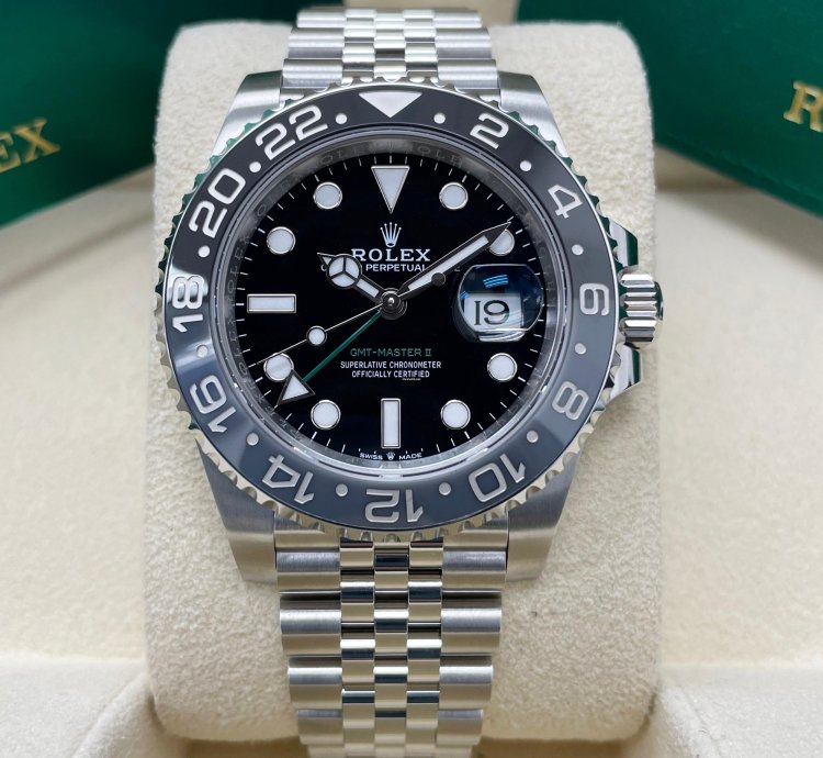 Rolex Gmt-master Ii New Gmt-master Ii 126710grnr Black Bruce Wayne Stainless Steel Jubilee Bracelet 2024