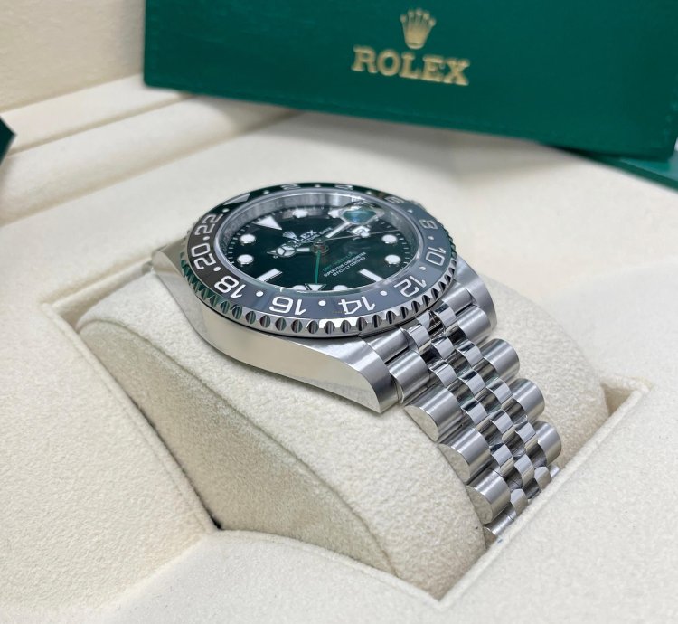 Rolex Gmt-master Ii New Gmt-master Ii 126710grnr Black Bruce Wayne Stainless Steel Jubilee Bracelet 2024