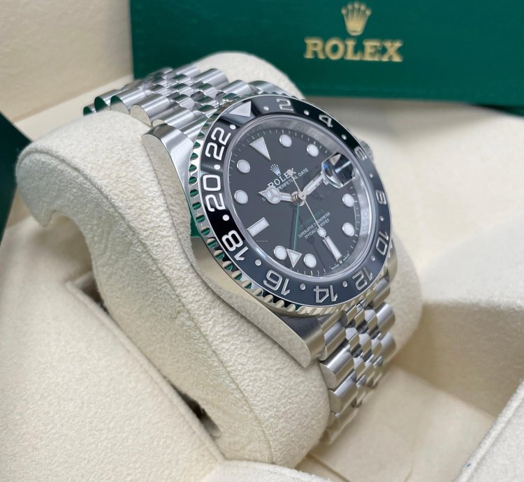 Rolex Gmt-master Ii New Gmt-master Ii 126710grnr Black Bruce Wayne Stainless Steel Jubilee Bracelet 2024