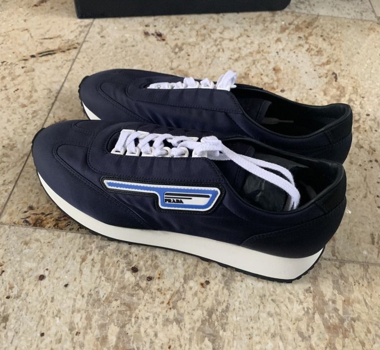 Navy Low Top Trainer