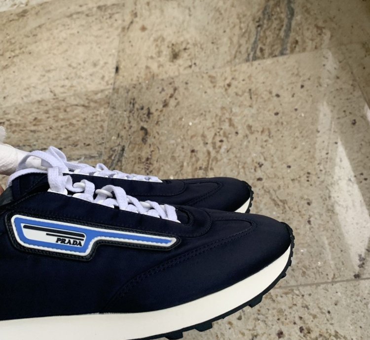 Navy Low Top Trainer