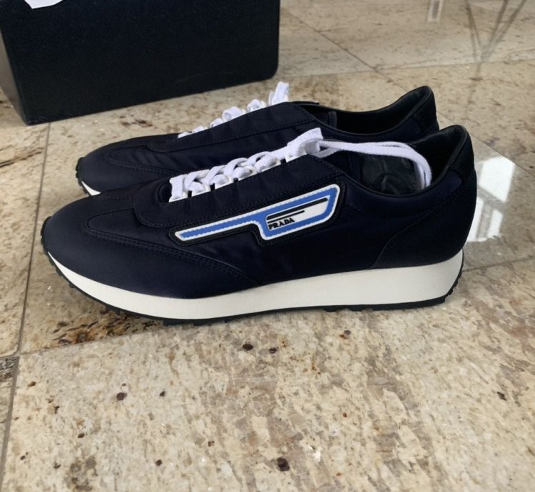 Navy Low Top Trainer