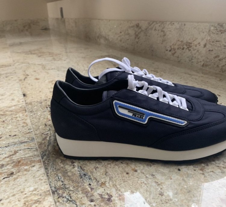 Navy Low Top Trainer