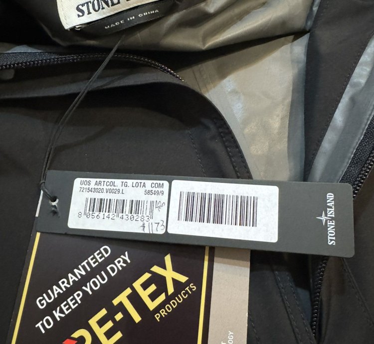 850 Stone Island Gore Tex Paclite Jacket Si Light Jacket