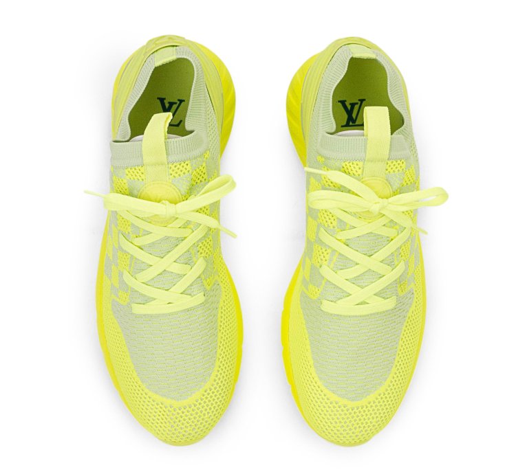 Neon Yellow Fastlane Lace Up Sneakers Size 9 42